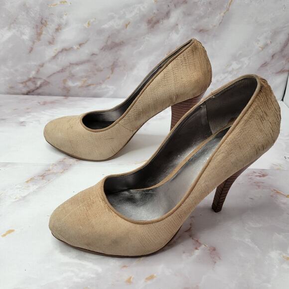 Nine West brown Leather heels with layered texture - Picture 15 of 16